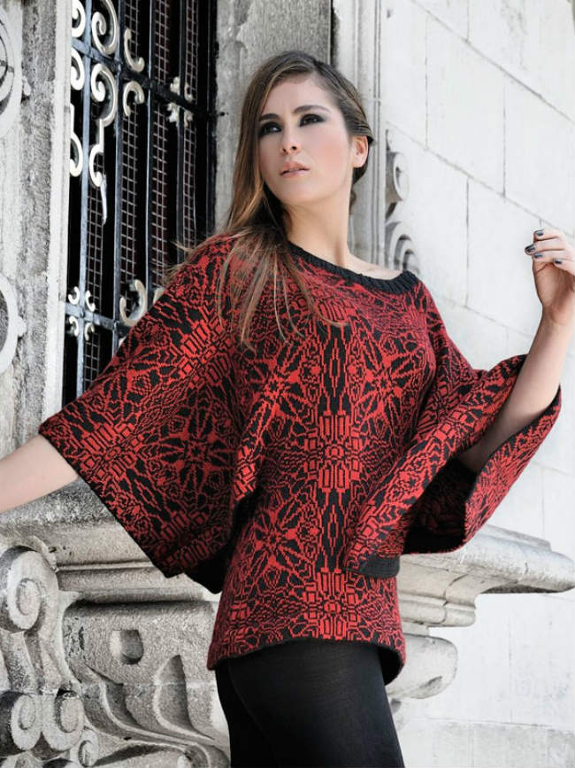 Prendas de punto de mezcla de alpaca, colección de ropa de las mujeres  2014-2015.