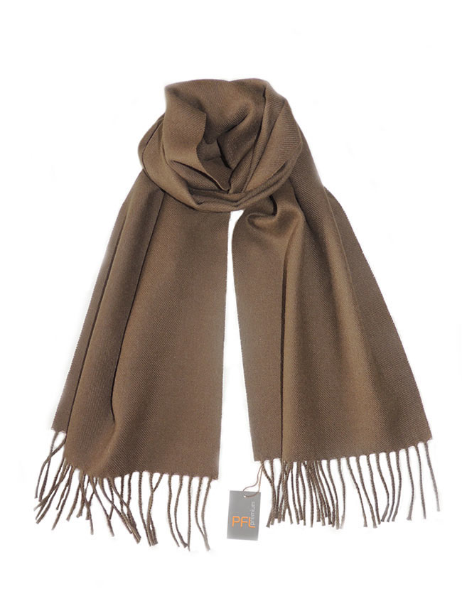 PFL classic scarve brown, baby alpaca | PopsFL Knitwear manufacturer ...