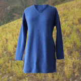 PopsFL knitwear manufacturer wholesale Sweater, in soft brushed alpaca blend, V- neck.
