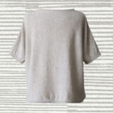 PopsFL knitwear manufacturer wholesale Women's sweater crew neck and 1/2 sleeves baby or royal alpaca.