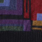 PopsFL Knitwear manufacturer wholesale, Men's alpaca sweater, intarsia knitted with graphic design.