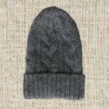 PopsFL knitwear manufacturer wholesale Beanie / hat felted, alpaca blend with cable pattern, unisex