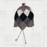 PopsFL knitwear manufacturer wholesale Chullo hat with earflaps, intarsia knitted 100% alpaca.