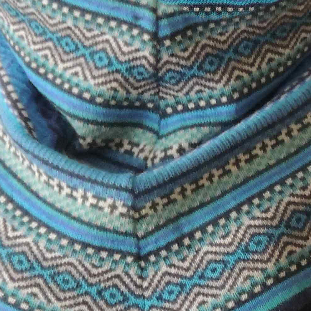 PopsFL .com alpaca fashion Outlet Sweater 100% baby alpaca with big cowl collar with graphic pattern in color blue jeans. made in Peru PopsFL .com alpaca fashion Outlet Sweater 100% baby alpaca with big cowl collar with graphic pattern in color blue jeans. made in Peru