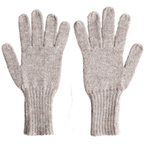 Popsfl.com Alpaca fashion outlet Fingered Gloves, 100% Alpaca Hand Knitted color beige, Unisex made in Peru