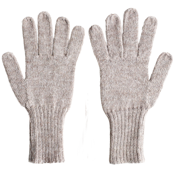 Homepage Popsfl.com Alpaca fashion outlet Fingered Gloves, 100% Alpaca Hand Knitted color beige, Unisex made in Peru