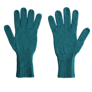 popsfl.com alpaca fashion outlet Fingered Alpaca Gloves, Hand Knitted color Dartmouth Green, Unisex made in Peru