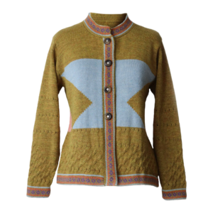 Popsfl alpaca fashion outlet Women's alpaca cardigan with contrasted color blocks and cable details made in Peru