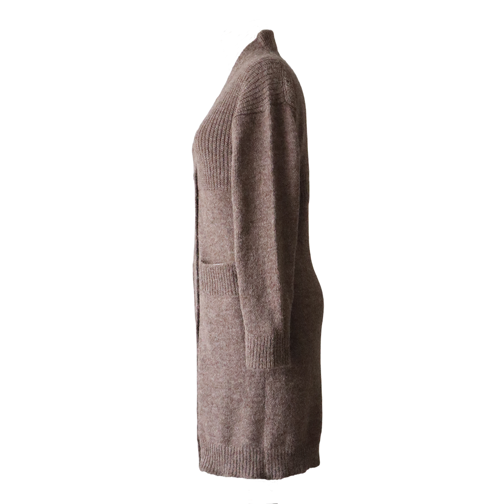 Popsfl.com alpaca fashion outlet Women's alpaca cardigan with V-neck and button closure, soft brushed color taupe made in Peru Popsfl.com alpaca fashion outlet Women's alpaca cardigan with V-neck and button closure, soft brushed color taupe made in Peru