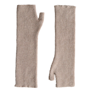 Popsfl.com alpaca fashion outlet Women fingerless alpaca gloves, hand knitted wrist warmers, arm warmers, color beige. made in Peru