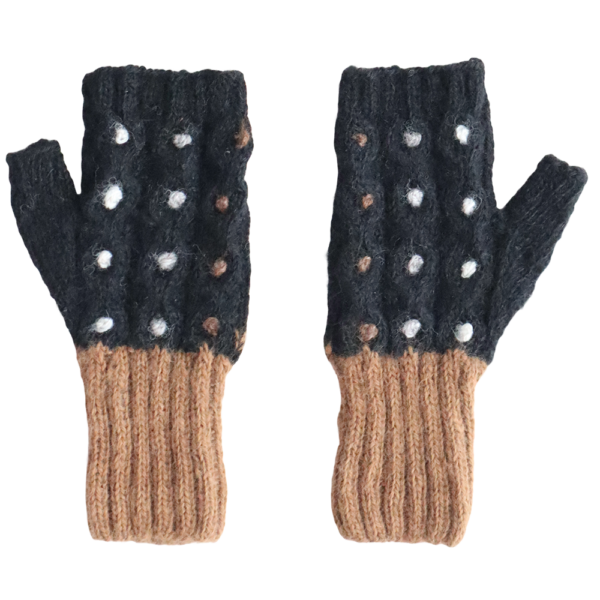 PopsFL.com outlet: Fingerless gloves, wrist warmers,100% Alpaca, Natural colors. Handmade in Peru