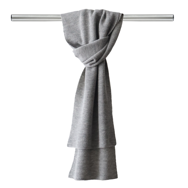 Sale Popsfl alpaca fashion outlook Alpaca scarf unisex, color grayhand knitted, 71 x 10 inch made in Peru