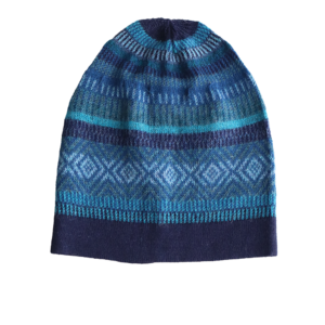 PopsFL.com alpaca fashion outlet Baby alpaca beanie, multi color jacquard knitted, cozy winter accessory, unisex winter hat. made in Peru