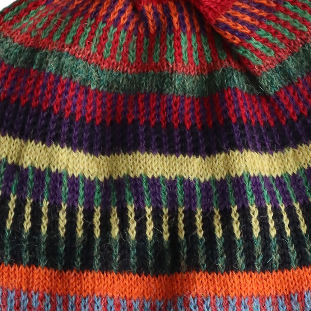 PopsFL alpaca fashion outlet Baby alpaca beanie, multi color jacquard knitted, rainbow PopsFL alpaca fashion outlet Baby alpaca beanie, multi color jacquard knitted, rainbow