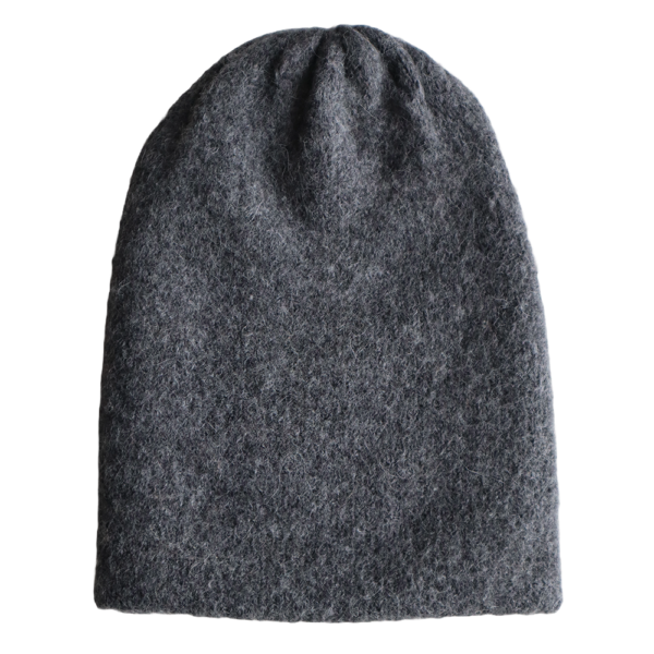 Unisex Alpaca beanie, felted double Knitted Winter hat, can also be worn as scarf made in peru
