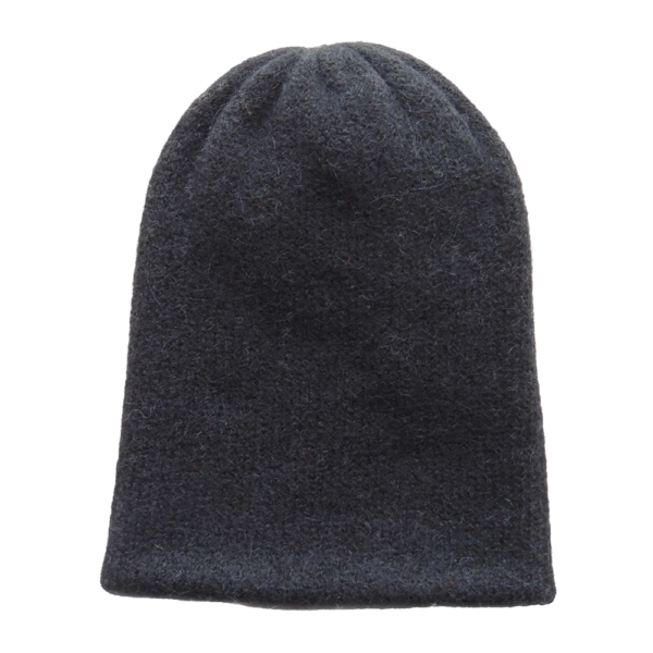 popsfl.com outlet: Unisex Alpaca beanie, felted double knitted, color black. made in peru