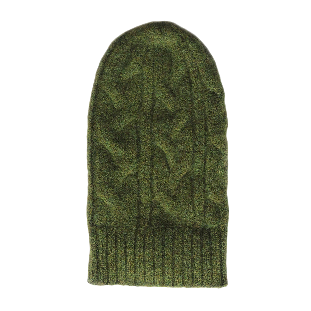 Unisex alpaca beanie felted winter hat with cable pattern and ribbed cuff, green . made in Peru Unisex alpaca beanie felted winter hat with cable pattern and ribbed cuff, green . made in Peru